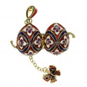 Кулон открыв. красный с синим