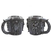 Кружка металл рельеф 