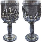 Бокал металл рельеф 