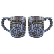 Кружка металл рельеф 